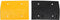 vidaXL - Verkeersdrempel - 97x32,5x4 - rubber - geel - en - zwart