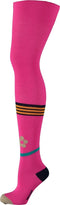 Kidz-Art Meisjes Maillot - Met voeten - Neon Fuchsia - Maat 35/38
