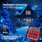 Somultishop Lichtgordijn Kerstverlichting - 120 x 120 cm - Blauw - 100 LED's - Voor binnen & buiten