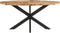 vidaXL - Eettafel - 160x90x75 - cm - ruw - mangohout