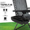 Vaive Duoset Tuinstoelen - Verstelbare Tuinstoel en Ligstoel - 30°-90° Verstelbaar - Zwart
