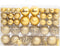 vidaXL - 111-delige - Kerstballenset - polystyreen - goudkleurig