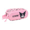 Pennenetui met 2 vakken Kuromi Roze 21 x 8 x 6 cm