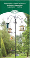 Esschert Design Voederstation - Vogelvoederhuisje - Groen - 75 cm x 75 cm x 300 cm
