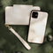 Selencia Hoesje Geschikt voor iPhone 11 Hoesje Met Pasjeshouder - Selencia Llyr 2-in-1 Uitneembare Slang Bookcase - Wit