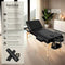 tectake® 3-Zones Massagetafel Somwang - Opvouwbare Behandelbank - 7,5cm Matras - Zwart