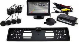 AMIO - Universele Parkeerhulp - 4 ultrasone sensoren met camera en 4,3 inch LCD display - Zwart