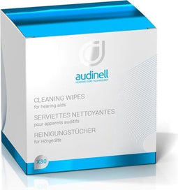 Audinell Reinigingsdoekjes 30 stuks - In losse sachets - voor hoortoestel schoonmaken - Otoplastieken - oorstukjes