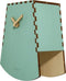 NeXtime - Tafelklok - 20cm - Hout- Bewegende klok- Turquoise - Rocky