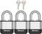 Masterlock Elite - Hangslot - Weerbestendig - Inbraakwerend - Set van 3 (3 stuks)