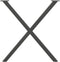 vidaXL - Eettafelpoten - 2 - st - X-vormig - 70x(72-73) - cm - staal - antraciet