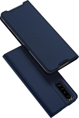Dux Ducis - Slim bookcase hoes - Geschikt voor Sony Xperia 5 III - Blauw