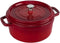 Staub - Braadpan - Gietijzer - ø 24 cm - Kersenrood