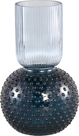 PTMD Siva Vaas - 15 x 15 x 25,5 cm - Glas - Blauw