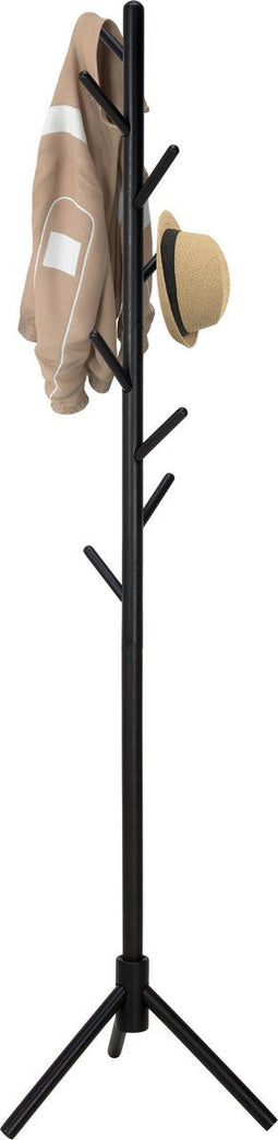 Brixy Kapstok - Staande Kapstok - 8 Haken - Verstelbaar 100-175 cm - Zwart