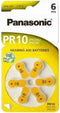 Panasonic PR 10 hoorapparaat cellen Zinc Air 6 stuks
