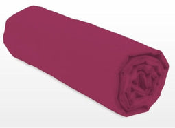 Hoeslaken - LOVELY HOME - LH71617 - 90 x 190 + 25 cm - Fuchsia