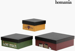 Decoratieve Doos Homania 2649 (3 pcs) Vierkant