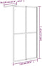 vidaXL - Inloopdouchescherm - 118x190 - cm - donker - gehard - glas