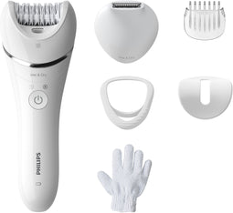 Philips Epilator Series 8000 BRE715/00 - Wet & Dry-epileerapparaat - Krachtig en zacht epileren - Draadloos gebruik