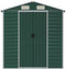 vidaXL - Tuinschuur - 191x470x198 - cm - gegalvaniseerd - staal - groen