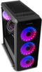 Nox Hummer TGM - ATX Semi-toren - 4x Ventilator - LED RGB - Zwart