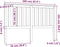 vidaXL - Hoofdbord - 166x6x101 - cm - massief - grenenhout - wit