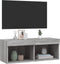 vidaXL - Tv-meubel - met - LED-verlichting - 80x30x30 - cm - grijs - sonoma - eiken