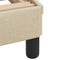 vidaXL - Bedframe - zonder - matras - 100x200 - cm - stof - crèmekleurig