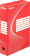 Esselte Boxycolor Archiefdoos - 80 x 352 x 250 mm - Rood | 25 stuks