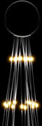vidaXL - Vlaggenmast - kerstboom - 1134 - LED's - warmwit - 800 - cm