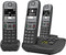 Gigaset A705A - DECT-telefoon met antwoordapparaat en nummerherkenning - Zwart (3 stuks)