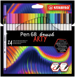 Brushstift STABILO Pen 568 Arty etui à 24 kleuren - 6 stuks