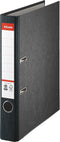 Esselte Duurzame Kartonnen Ordner Met Etikethouder - 2-Rings met een Rugbreedte van 50mm - Capaciteit van 350 A4-Vel - Zwart