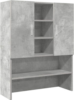 vidaXL - Wasmachinekast - 70,5x25,5x90 - cm - betongrijs