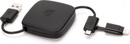 Griffin X-42060 - 2-in-1 uittrekbare oplaadkabel - Lightning en micro-USB - zwart