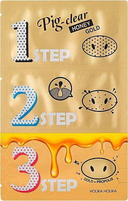 Pig-Clear Honey Gold set van mee-eters schoonmaken plakjes 3st