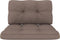vidaXL Bankkussens pallet 2 st taupe