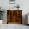 vidaXL - Dressoir - 90x34x80 - cm - bewerkt - hout - gerookt - eikenkleurig