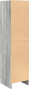 vidaXL - Hoge - kast - Grijs - Sonoma - 31,5x32x124 - cm - Geengineerd - hout