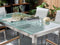 GROSSETO - Tuinset voor 6 driedelig - Zilver/Mat - Veiligheidsglas