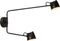 Lucide MILNE - Wandlamp - LED Dimbaar 2x8W 2700K - Zwart