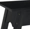 vidaXL - Wandtafel - 110x30x75 - cm - massief - mahoniehout - zwart