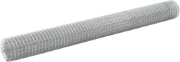 vidaXL Draadgaas vierkant 10x1.5 m gegalvaniseerd staal zilver