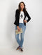 ONLY ONLPOPTRASH BLAZER TLR NOOS - Dames Blazer - Sluiting met 2 knopen - Zwart
