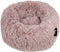 District 70 FUZZ - Hondenmand Zacht Pluche - Donutvorm - Lichtgrijs - Ø 80 cm (L)