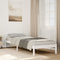 vidaXL - Bedframe - extra - lang - zonder - matras - grenenhout - wit - 90x220 - cm