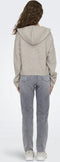Jacqueline de Yong Jdyrue Life - Trui L/s Short Hood Pul Knt - Regular fit - Chateau Gray