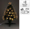 Christmas Decoration - Fiber optic kerstboom - 60 cm - 8 functies - Warm wit