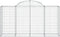 vidaXL - Schanskorven - 13 - st - gewelfd - 200x50x100/120 - cm - ijzer